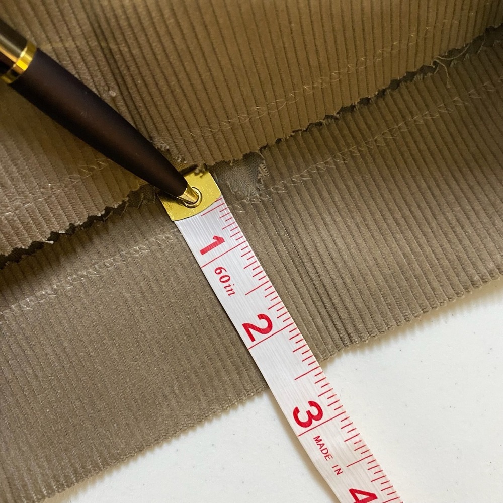 Vtg 80s Haggar Casuals Trousers Mens 40x25 Khaki Tan Wide Wale Corduroy Heritage - Picture 16 of 16